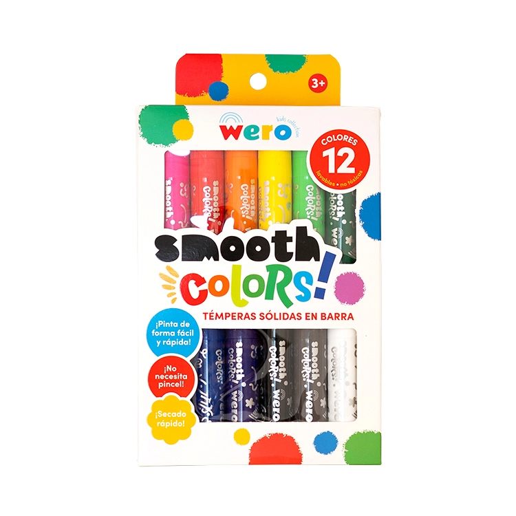 Tempera Wero Solida Smooth Colors x 12 Art.WE4193